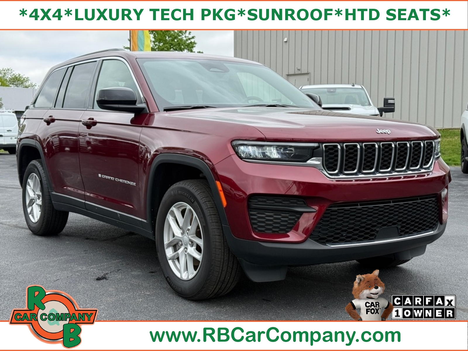 Velvet Red Pearlcoat 2024 Jeep Grand Cherokee Laredo X 4WD SUV / Crossover Four-Wheel Drive Automatic