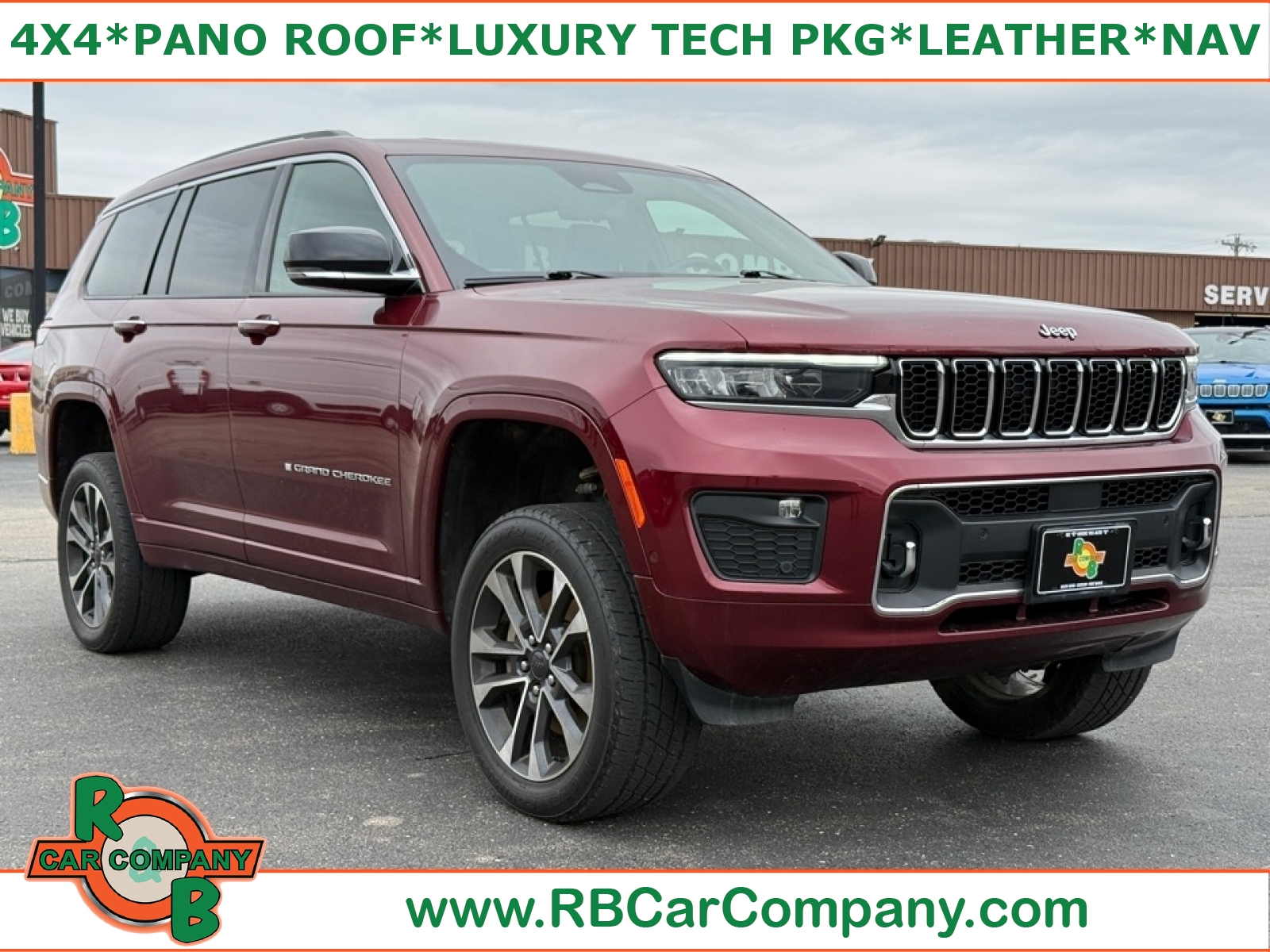 Velvet Red Pearlcoat 2021 Jeep Grand Cherokee L Overland 4WD SUV / Crossover Four-Wheel Drive 8-Speed Automatic