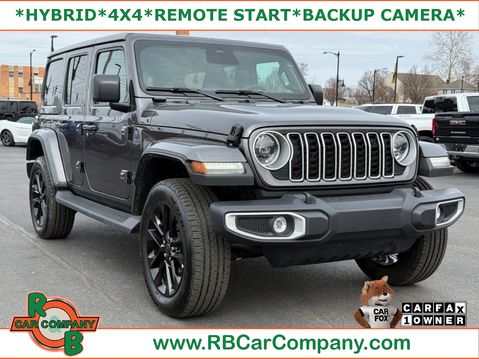 Gray (Granite Crystal Metallic Clearcoat) 2025 Jeep Wrangler 4xe Sahara 4WD SUV / Crossover Four-Wheel Drive 8-Speed Automatic