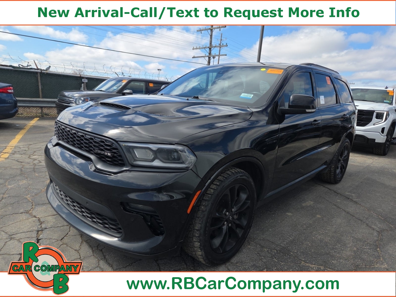 DB Black 2022 Dodge Durango R/T AWD SUV / Crossover All-Wheel Drive 8-Speed Automatic