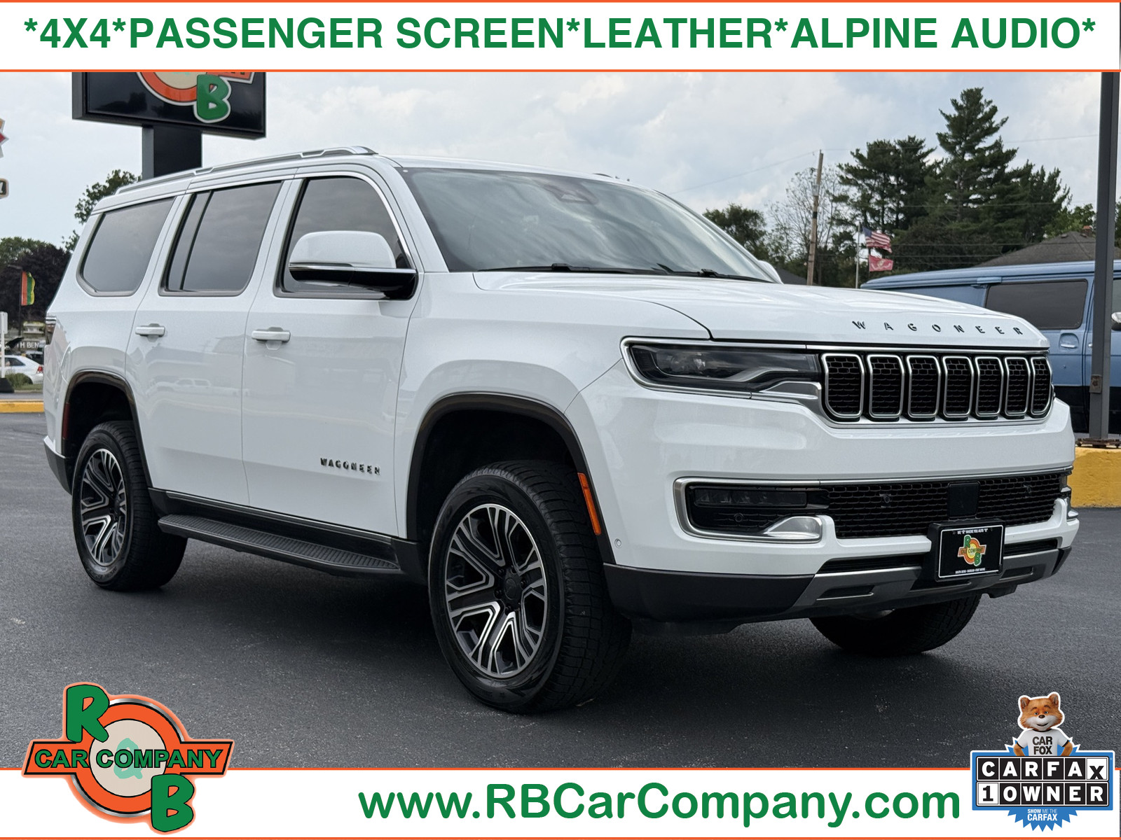 Bright White 2022 Jeep Wagoneer SUV / Crossover Four-Wheel Drive 8-Speed Automatic
