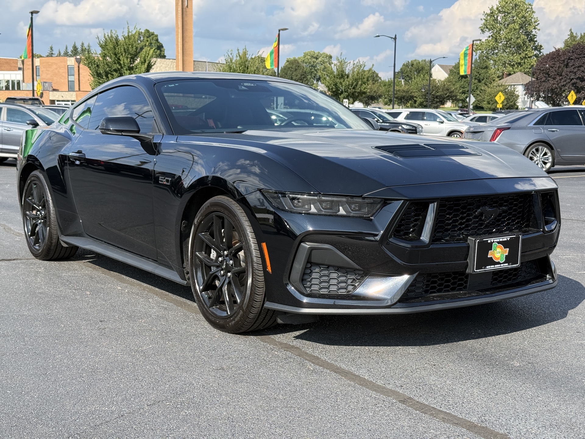 Shadow Black 2024 Ford Mustang Coupe Rear-Wheel Drive 6-Speed Manual