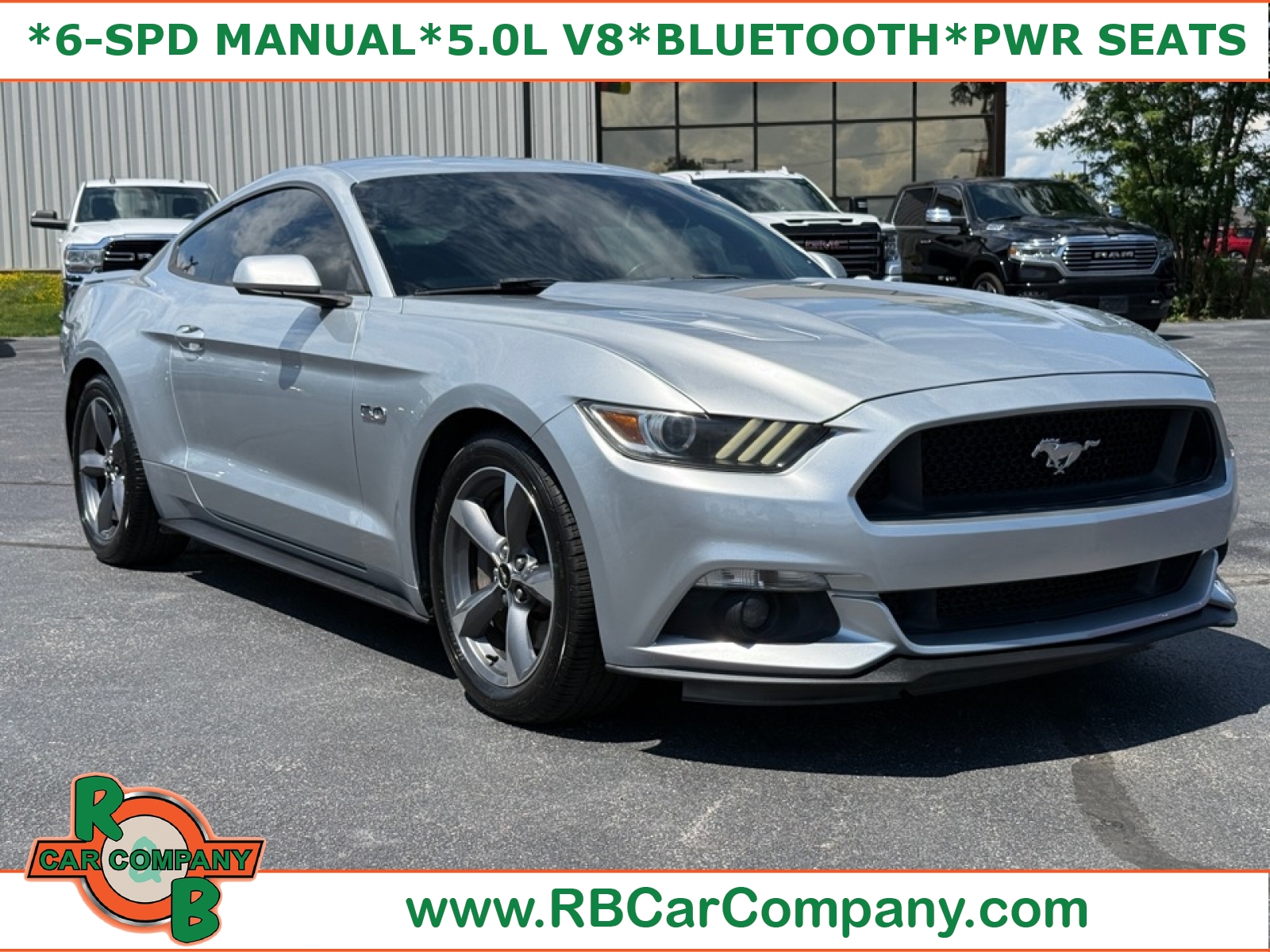 INGOT SILVER METALLIC 2015 Ford Mustang Coupe Rear-Wheel Drive 6-Speed Manual