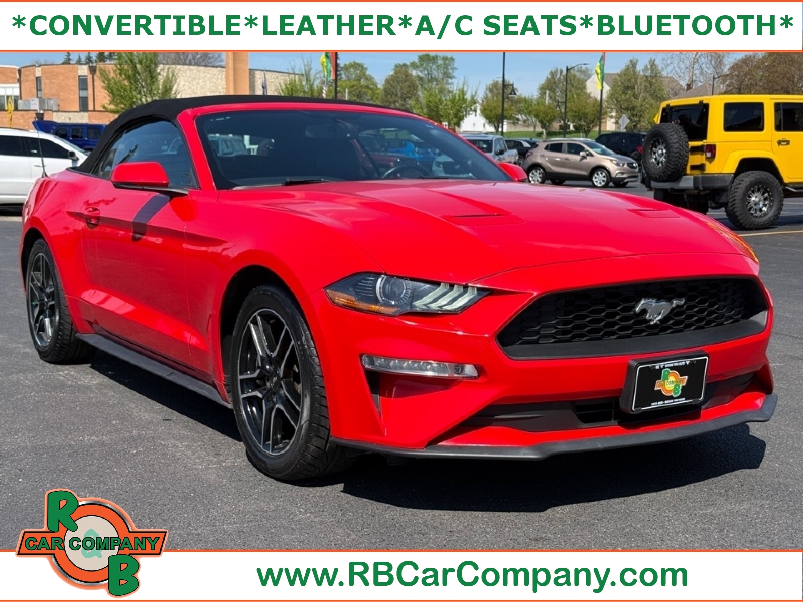 RACE RED 2020 Ford Mustang Convertible Rear-Wheel Drive 6-Speed Manual