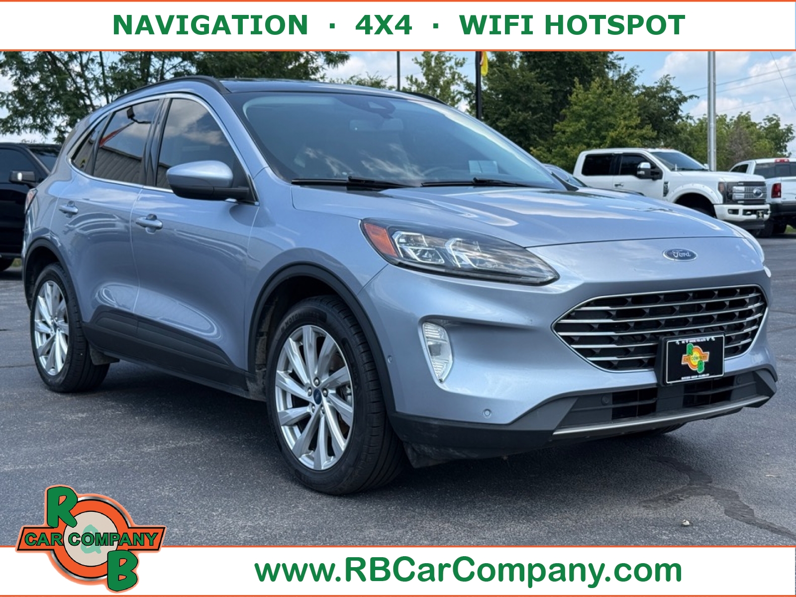 Iced Blue Silver Metallic 2022 Ford Escape Hybrid SUV / Crossover All-Wheel Drive Continuously Variable Transmission