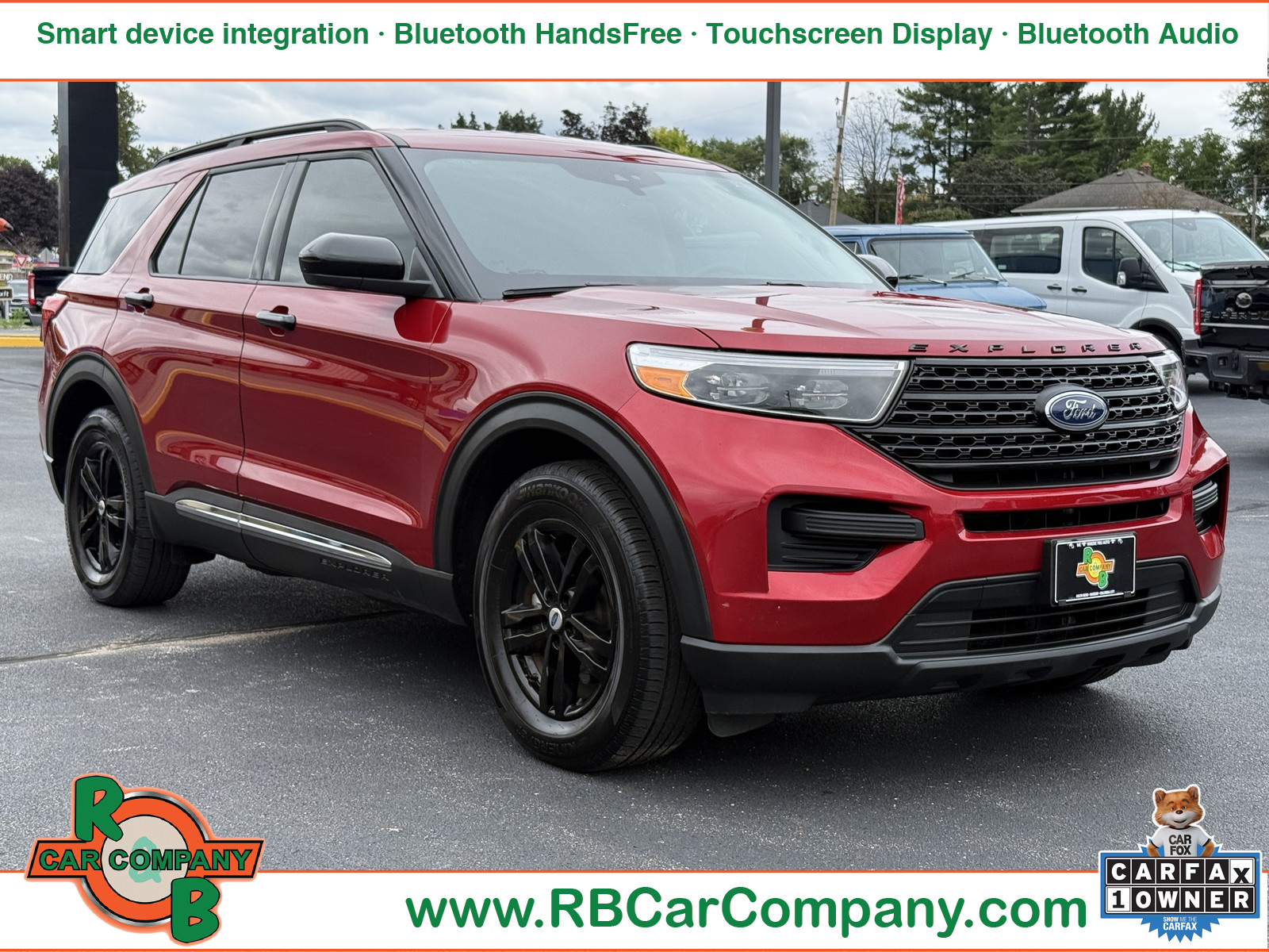 Rapid Red Metallic Tinted Clearcoat 2024 Ford Explorer SUV / Crossover Rear-Wheel Drive Automatic