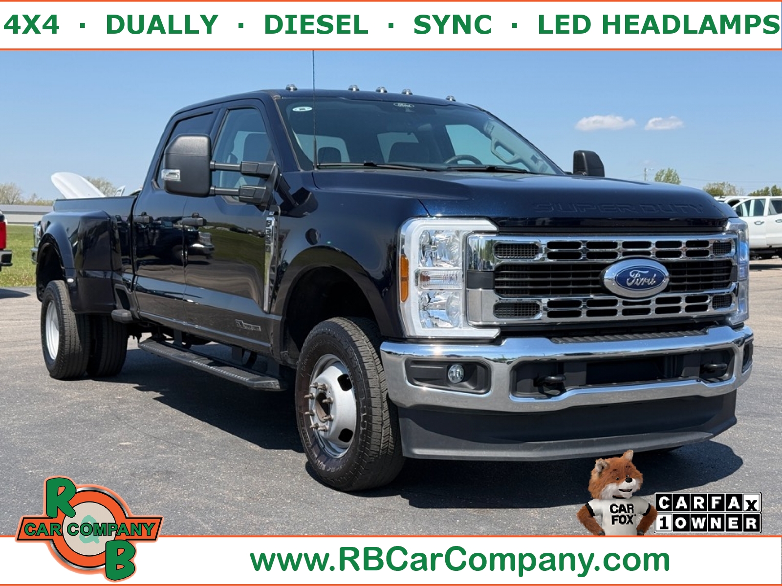 ANTIMATTER BLUE 2025 Ford F-350 Super Duty XLT Crew Cab LB DRW 4WD Pickup Truck Four-Wheel Drive Automatic