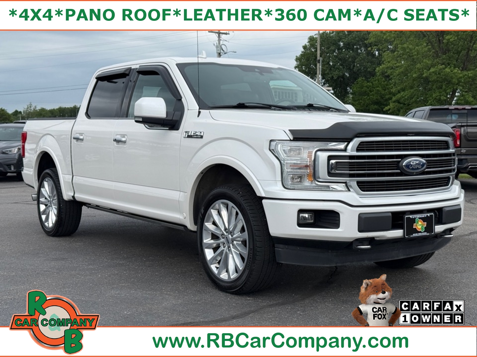 WHITE PLATINUM MET TRI-COAT 2018 Ford F-150 Pickup Truck Four-Wheel Drive Automatic