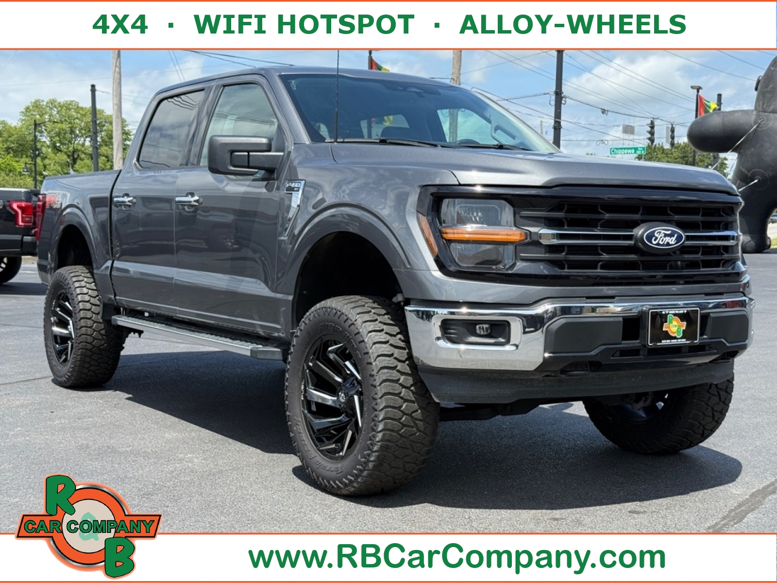 Gray (CARBONIZED GREY METALLIC) 2025 Ford F-150 XLT SuperCrew 4WD Pickup Truck Four-Wheel Drive Automatic