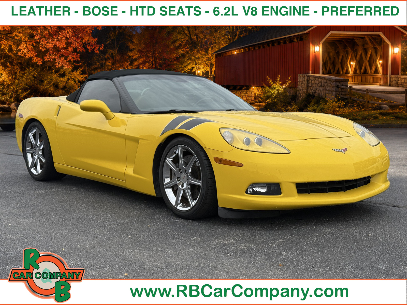 Velocity Yellow Tintcoat 2008 Chevrolet Corvette Convertible Rear-Wheel Drive 6-Speed Automatic
