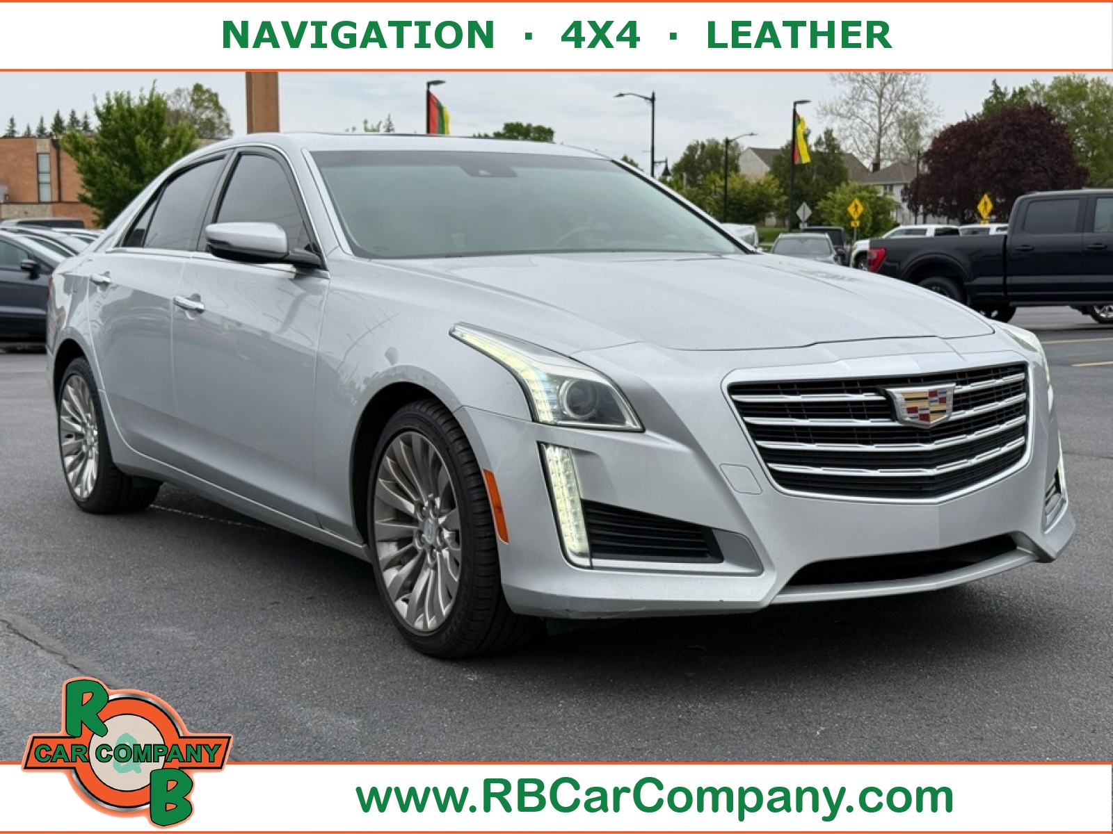 Radiant Silver Metallic 2019 Cadillac CTS 2.0T Luxury AWD Sedan All-Wheel Drive Automatic