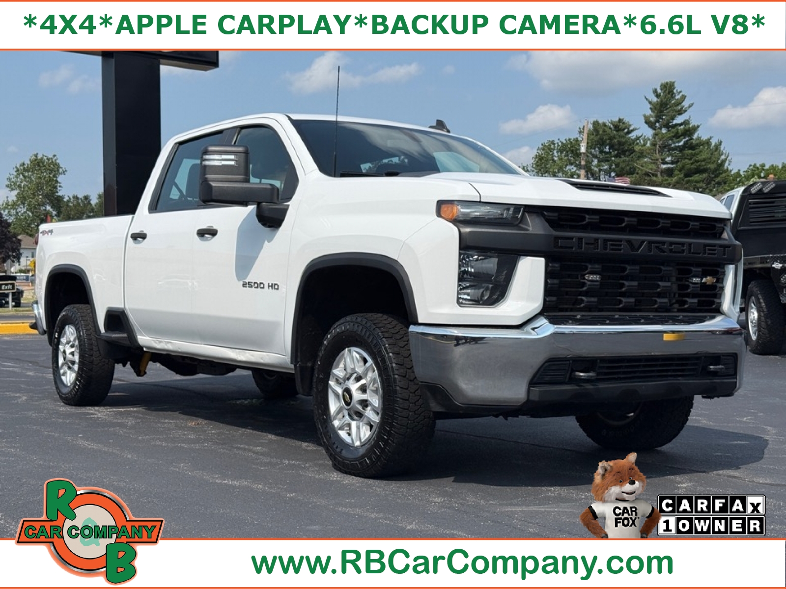 Summit White 2021 Chevrolet Silverado 2500HD Pickup Truck Four-Wheel Drive 6-Speed Automatic