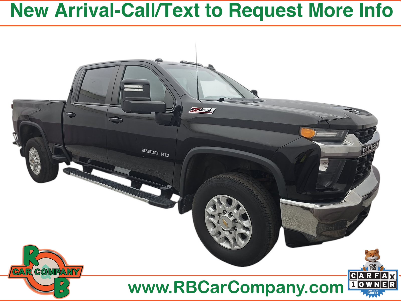 Mosaic Black Metallic 2022 Chevrolet Silverado 2500HD Pickup Truck Four-Wheel Drive 6-Speed Automatic