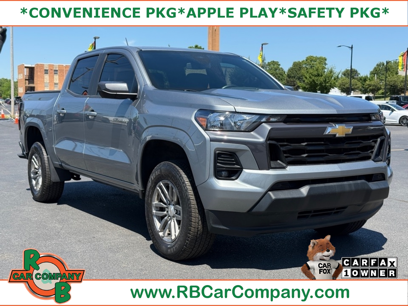 Sterling Gray Metallic 2023 Chevrolet Colorado LT Crew Cab RWD Pickup Truck 4X2 8-Speed Automatic