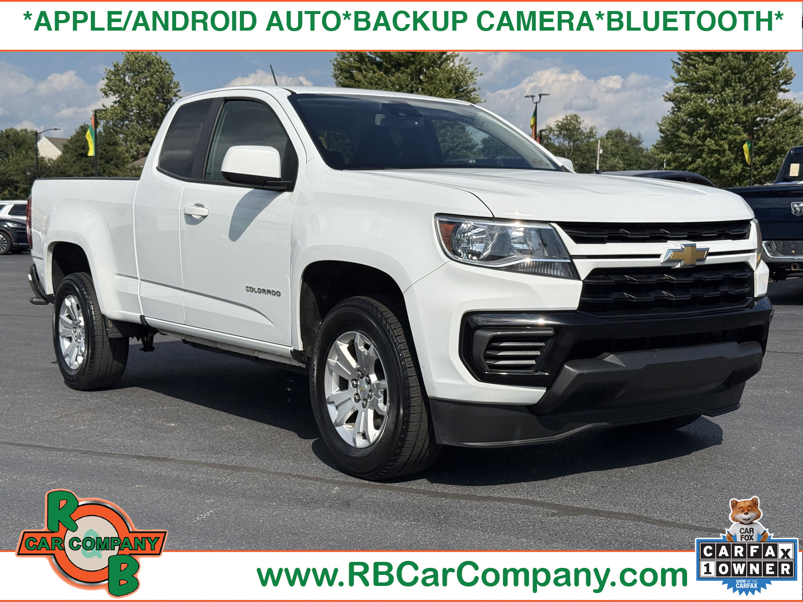 Summit White 2021 Chevrolet Colorado Pickup Truck 4X2 6-Speed Automatic