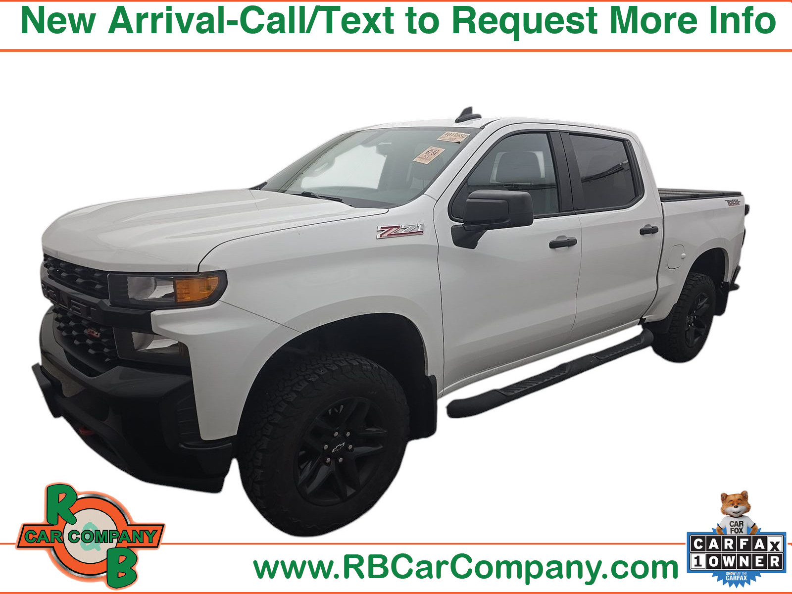 Summit White 2020 Chevrolet Silverado 1500 Pickup Truck Four-Wheel Drive 6-Speed Automatic