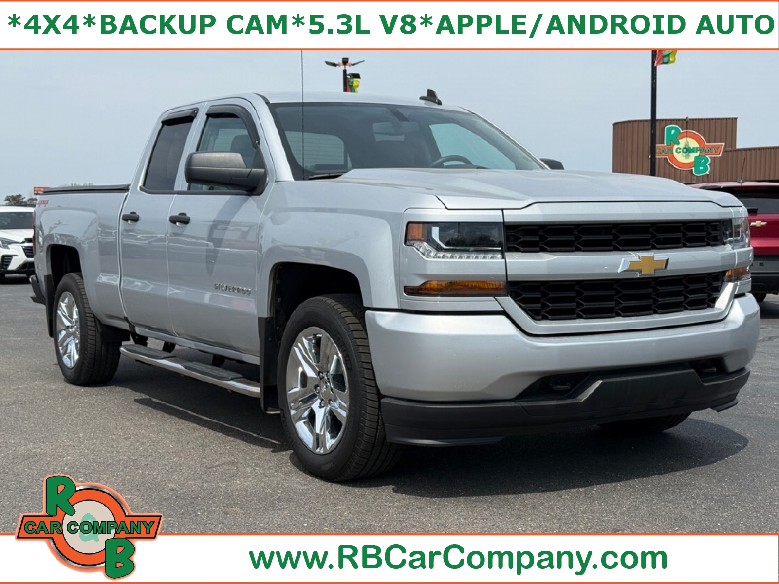 2018 Chevrolet Silverado 1500 Custom Double Cab 4WD Pickup Truck Four-Wheel Drive 6-Speed Automatic