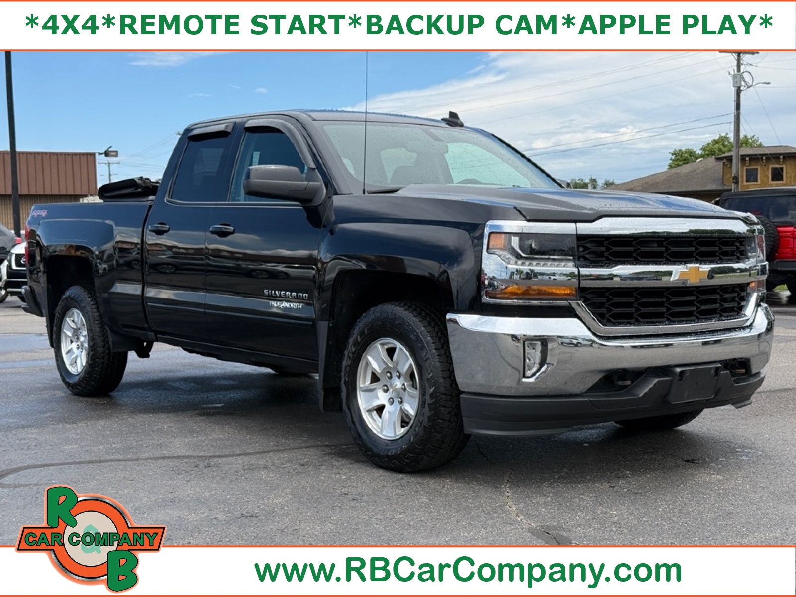 Black 2016 Chevrolet Silverado 1500 Pickup Truck Four-Wheel Drive 6-Speed Automatic