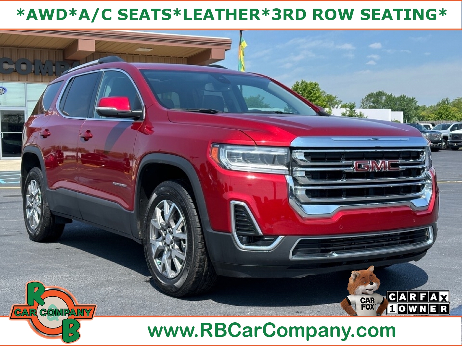 Cayenne Red Tintcoat 2021 GMC Acadia SLT AWD SUV / Crossover Four-Wheel Drive Automatic
