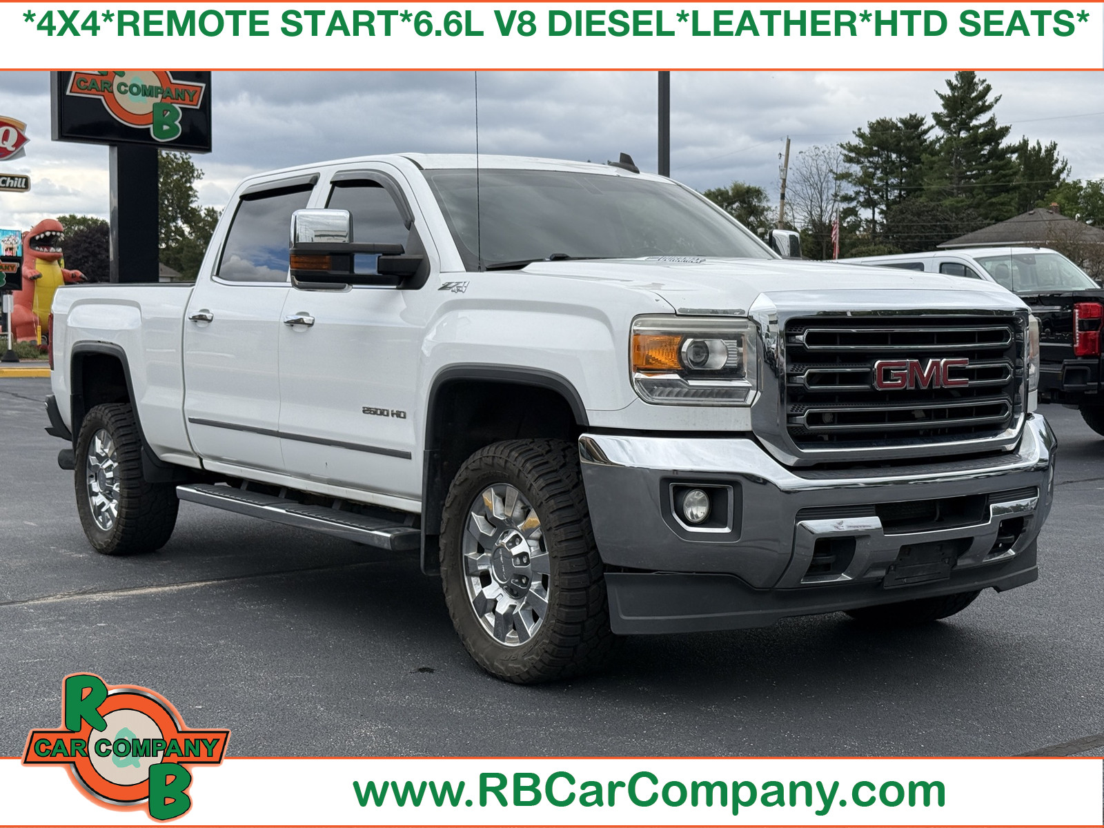 Summit White 2015 GMC Sierra 2500HD Pickup Truck Four-Wheel Drive 6-Speed Automatic