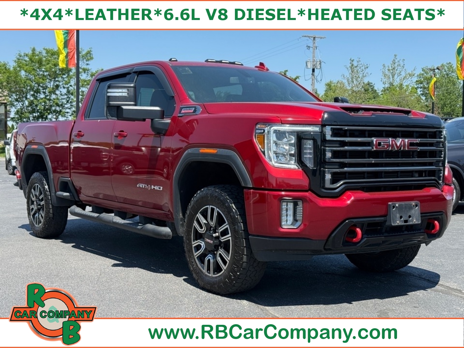 Cayenne Red Tintcoat 2022 GMC Sierra 2500HD AT4 Crew Cab 4WD Pickup Truck Four-Wheel Drive Automatic