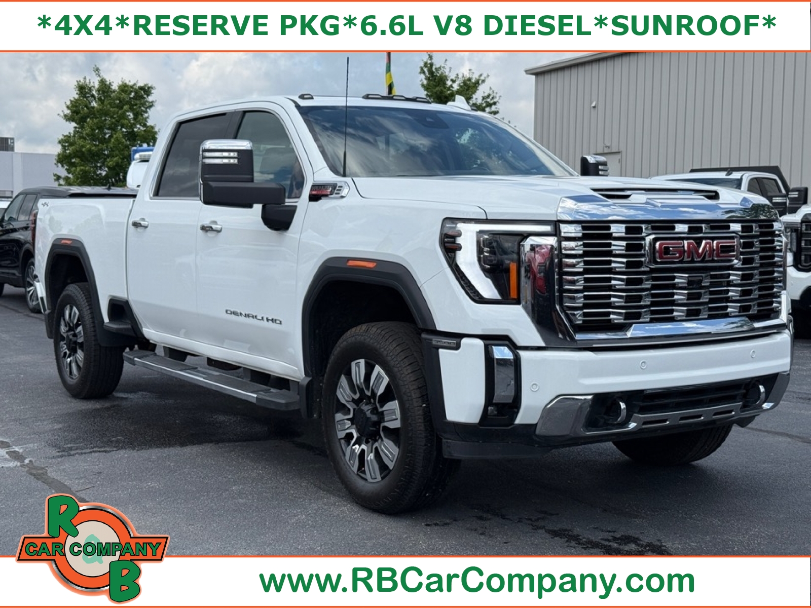 Summit White 2025 GMC Sierra 3500HD Pickup Truck Four-Wheel Drive Automatic