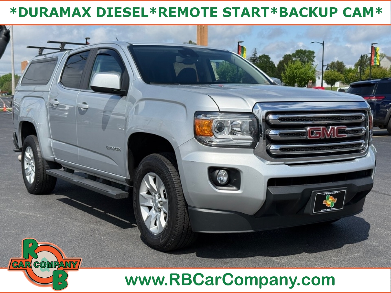 Silver 2016 GMC Canyon SLE Crew Cab Pickup Truck 4X2 Automatic