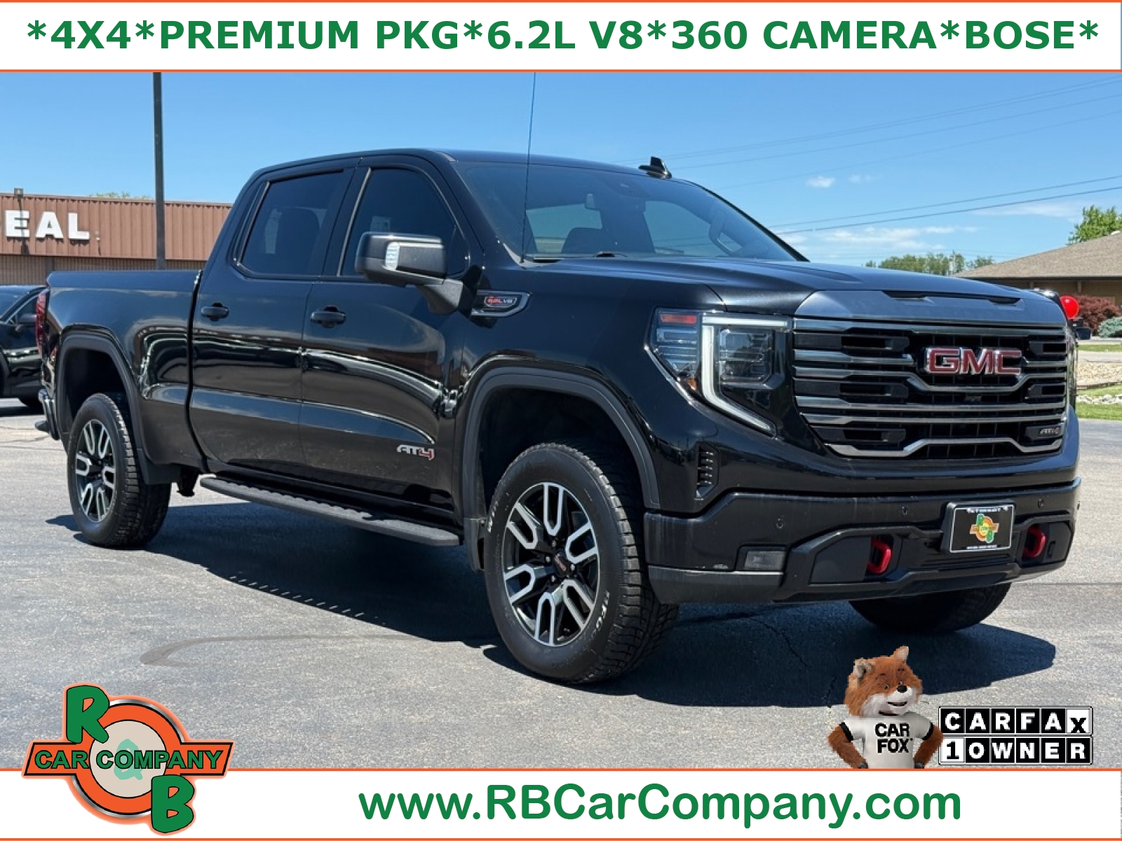 Onyx Black 2022 GMC Sierra 1500 Pickup Truck Four-Wheel Drive Automatic