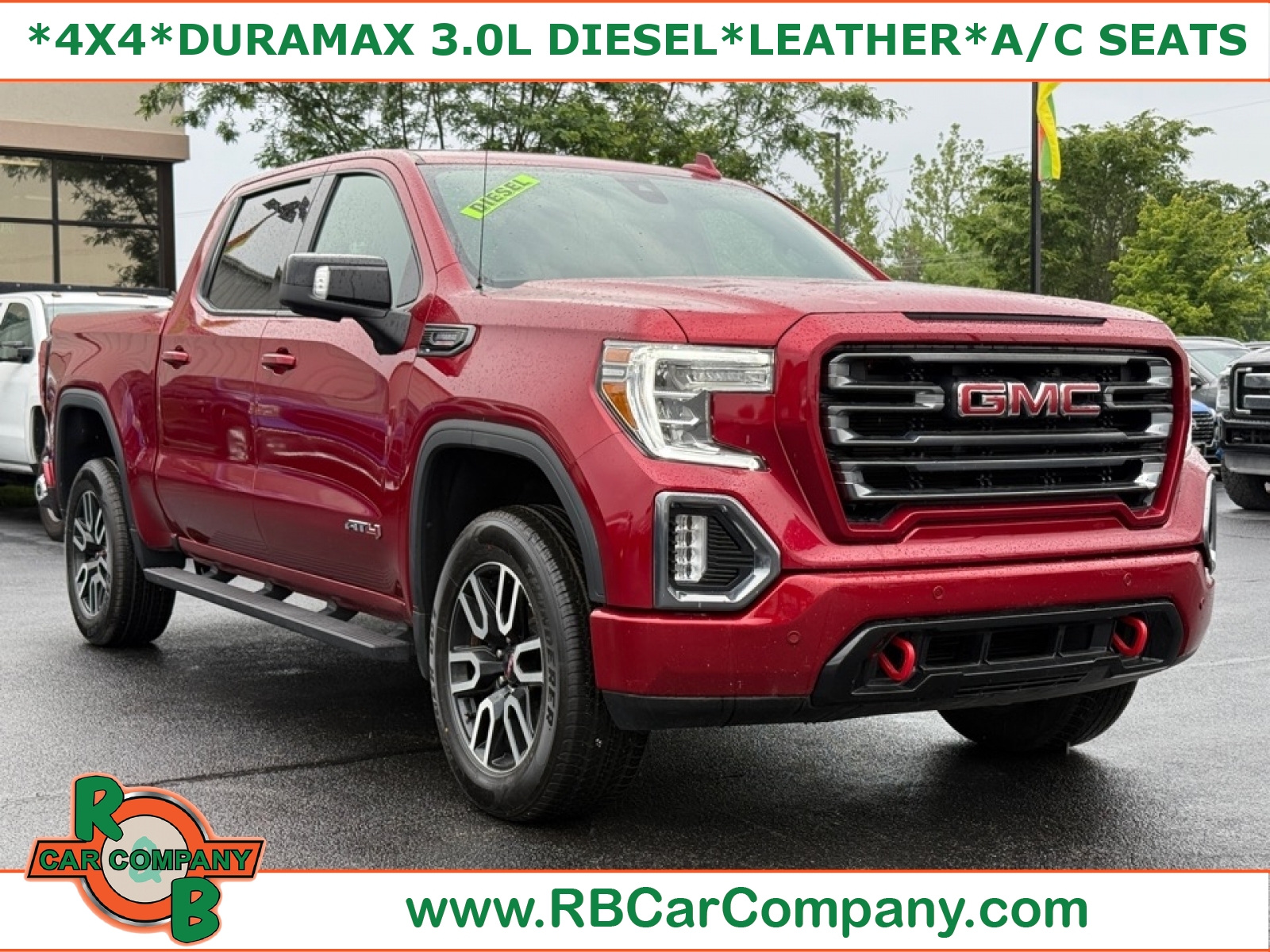 Red 2021 GMC Sierra 1500 Pickup Truck Four-Wheel Drive Automatic