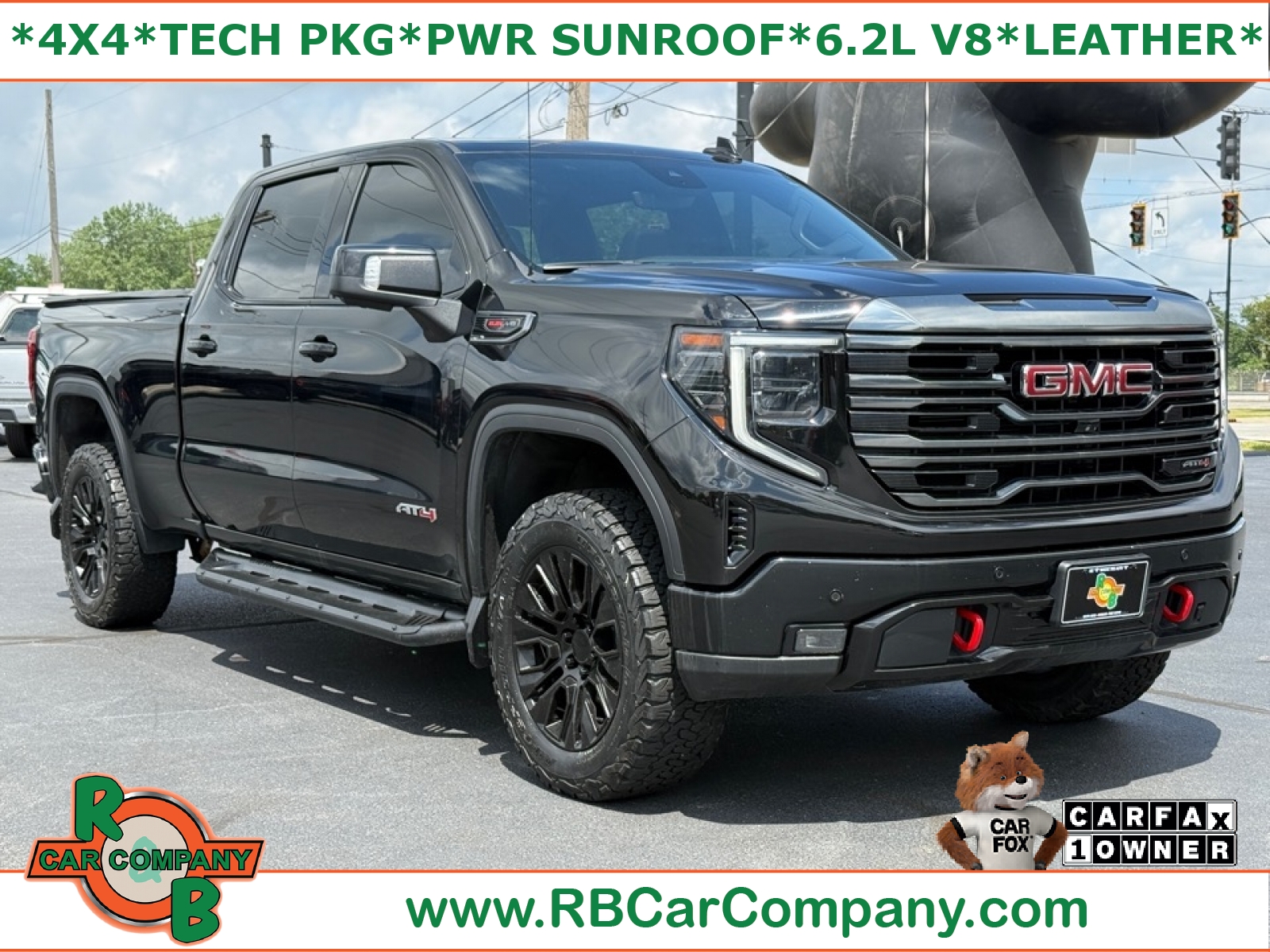Onyx Black 2023 GMC Sierra 1500 Pickup Truck Four-Wheel Drive Automatic