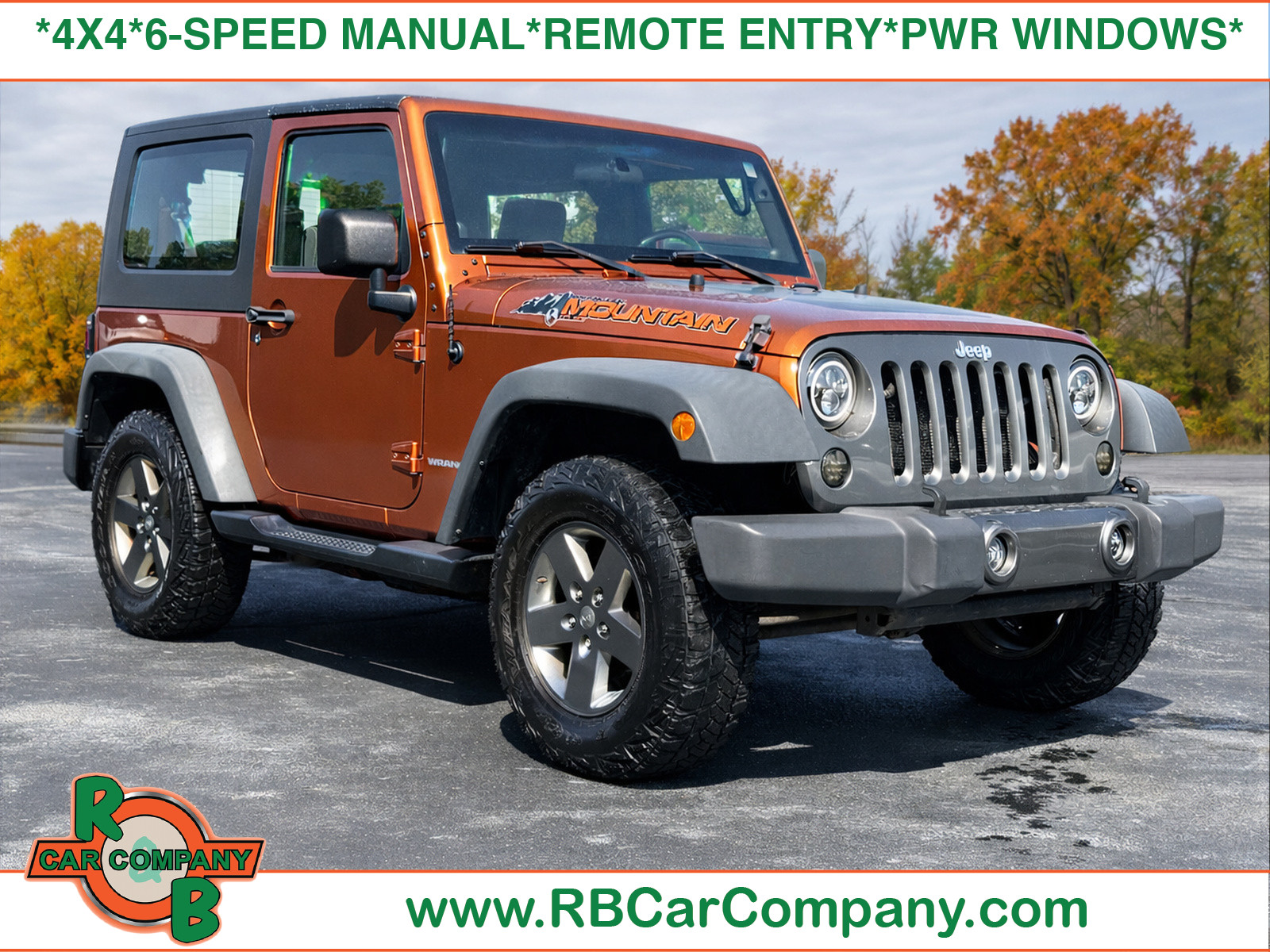 Orange (Mango Tango Pearlcoat) 2010 Jeep Wrangler SUV / Crossover Four-Wheel Drive 6-Speed Manual