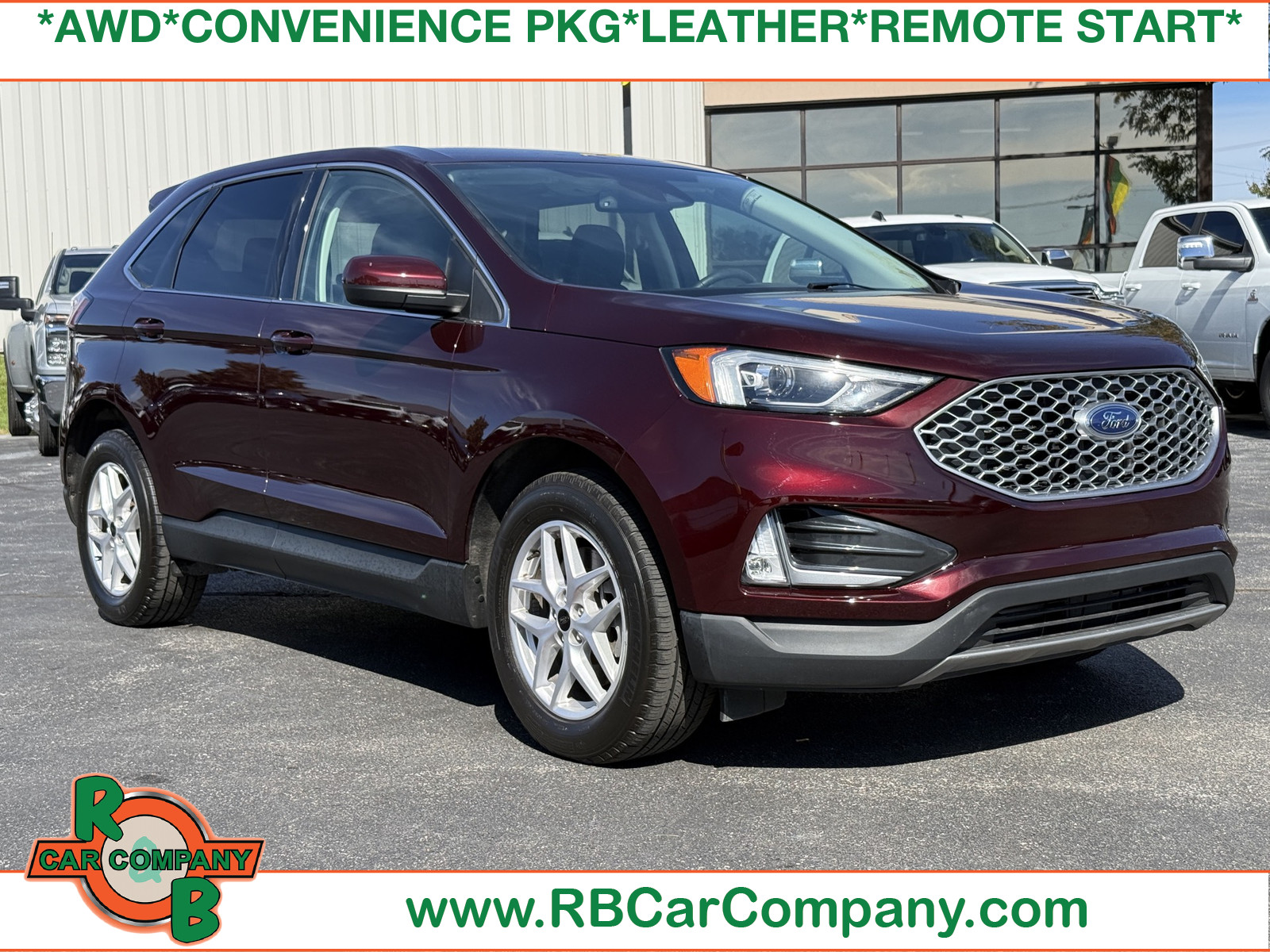 Red (Burgundy Velvet Metallic Tinted Clearcoat) 2024 Ford Edge SUV / Crossover All-Wheel Drive 8-Speed Automatic