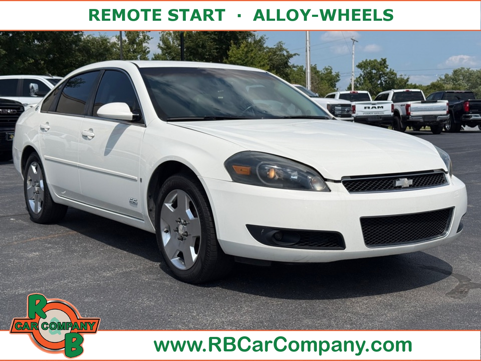 White 2007 Chevrolet Impala Sedan Front-Wheel Drive 4-Speed Automatic
