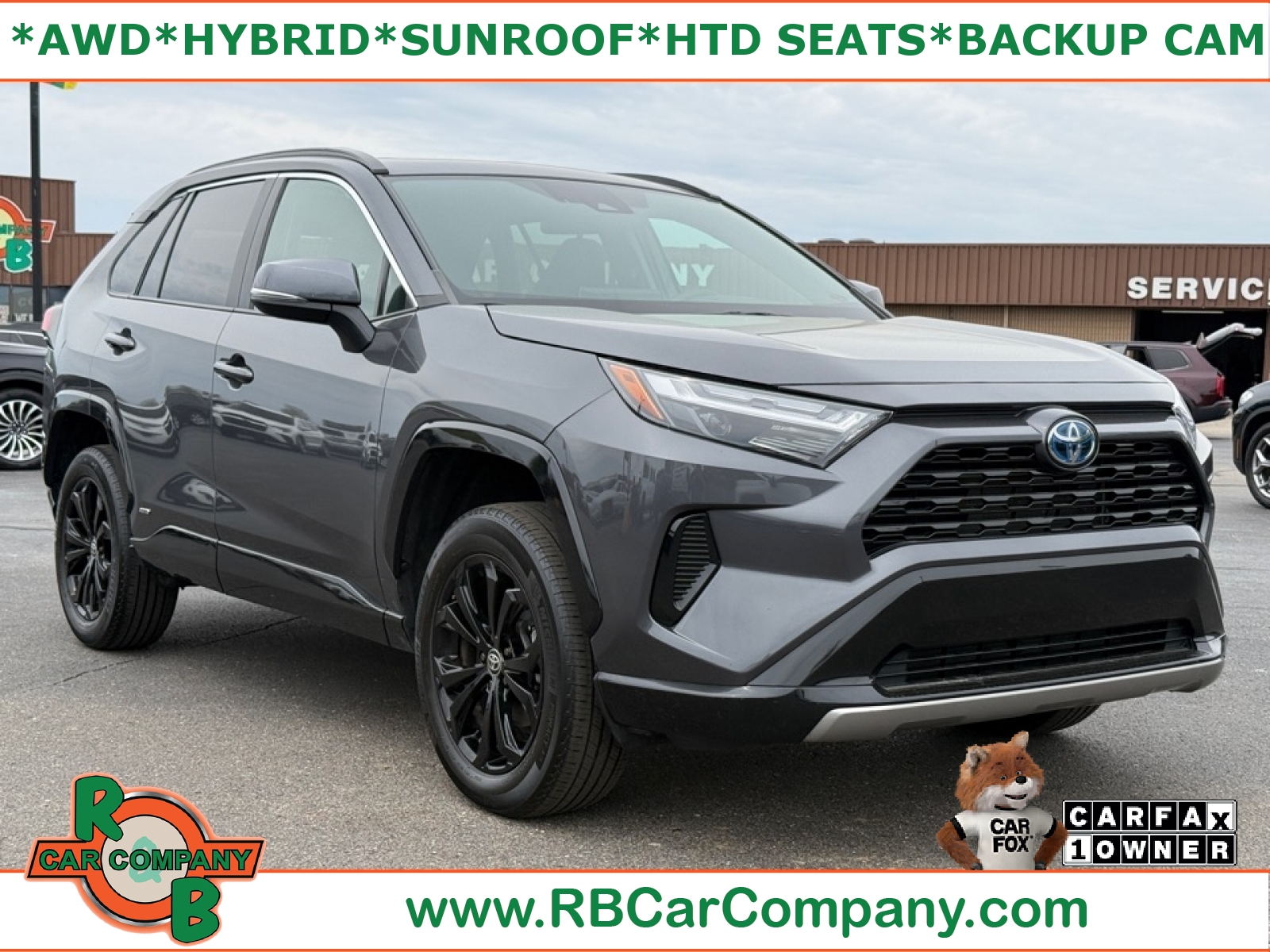 Magnetic Gray Metallic 2023 Toyota RAV4 Hybrid SUV / Crossover All-Wheel Drive Continuously Variable Transmission