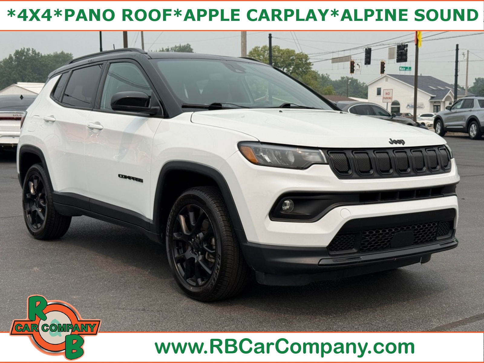 Bright White Clearcoat 2022 Jeep Compass SUV / Crossover Four-Wheel Drive 9-Speed Automatic