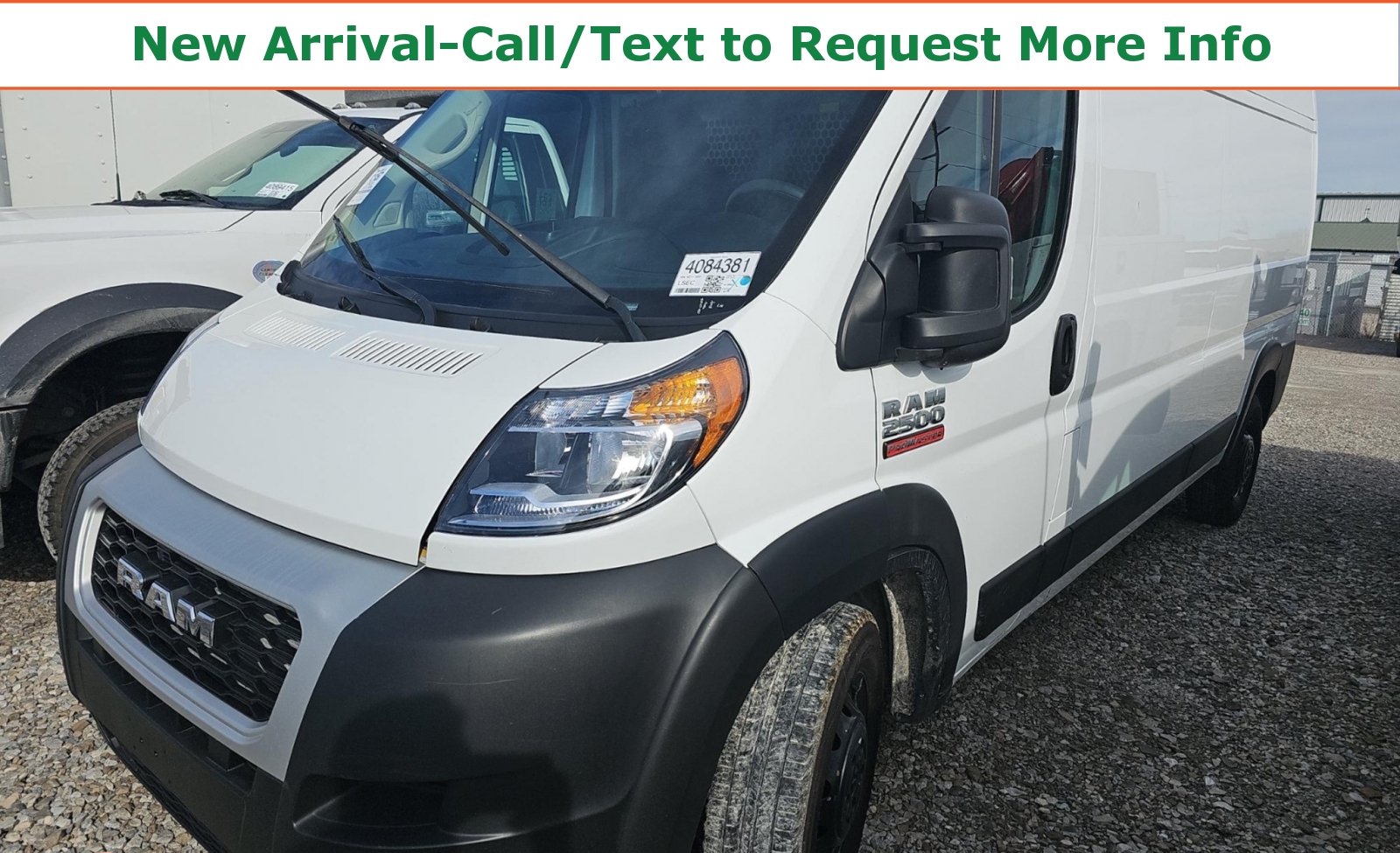 2022 RAM ProMaster 2500 159 High Roof Cargo Van FWD