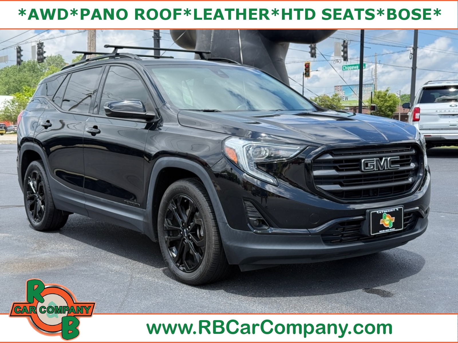 Black (Ebony Twilight Metallic) 2019 GMC Terrain SUV / Crossover Four-Wheel Drive 9-Speed Automatic