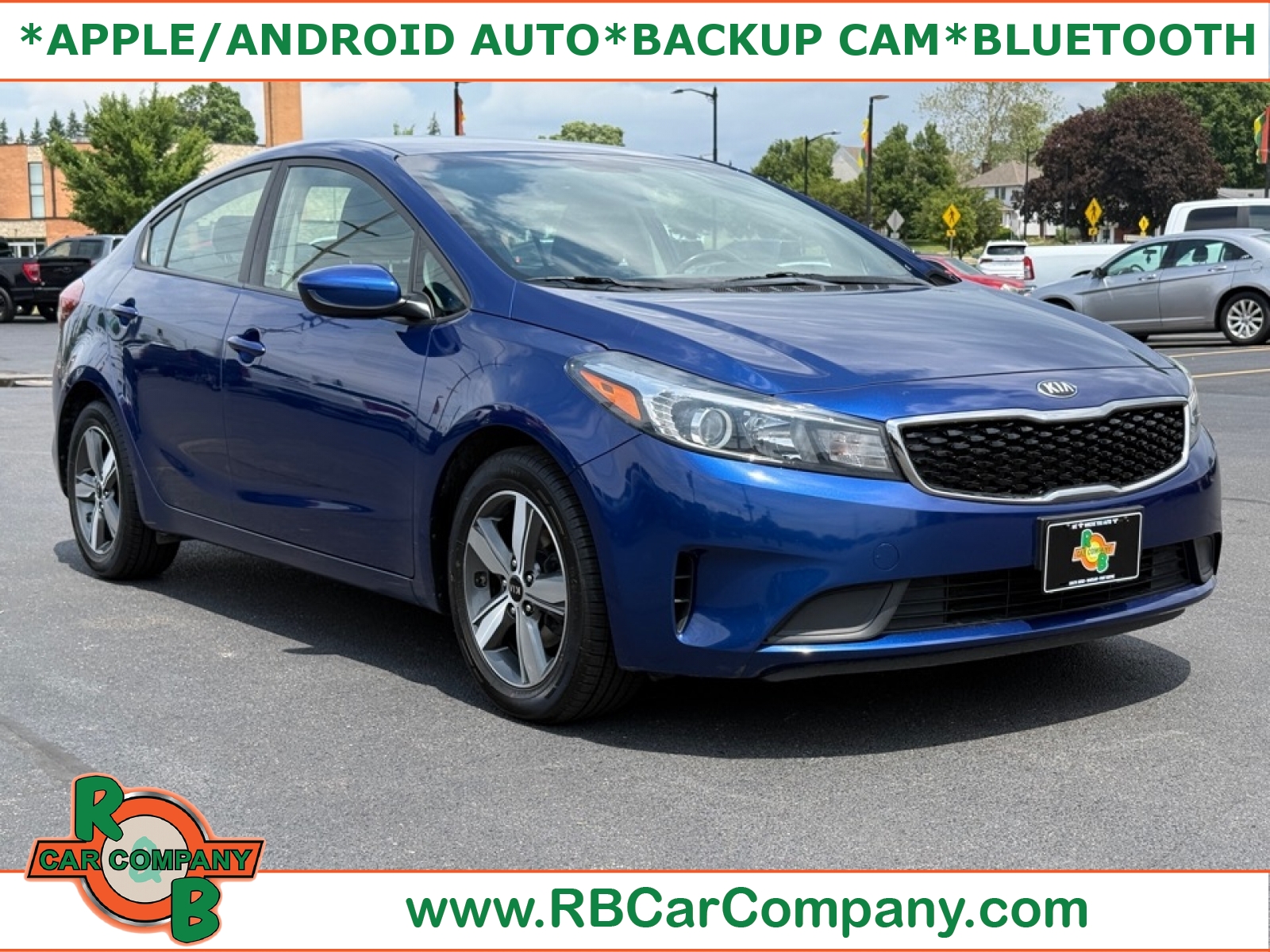 Deep Sea Blue 2018 Kia Forte S Sedan Front-Wheel Drive 6-Speed Automatic
