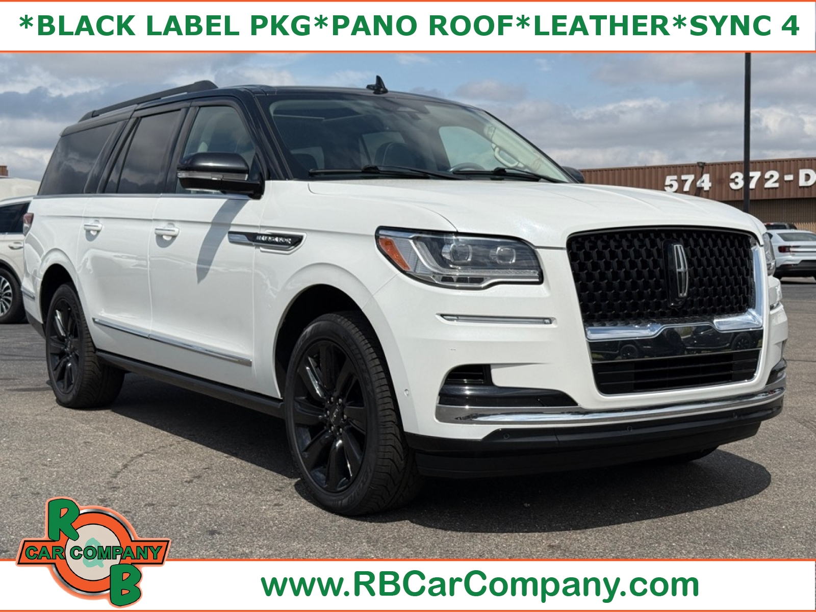 PRISTINE WHITE METALLIC 3C 2023 Lincoln Navigator L Black Label 4WD SUV / Crossover Four-Wheel Drive Automatic