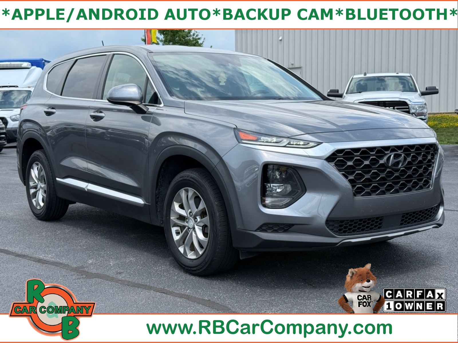 Machine Gray 2019 Hyundai Santa Fe SUV / Crossover Front-Wheel Drive 8-Speed Automatic