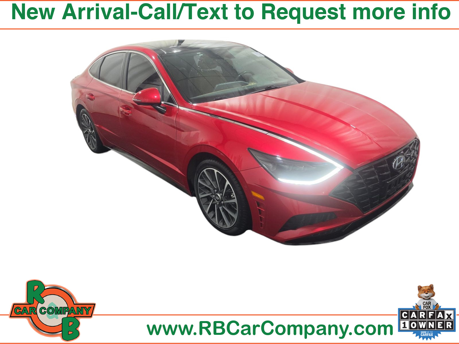 Flame Red 2020 Hyundai Sonata Sedan 8-Speed Automatic