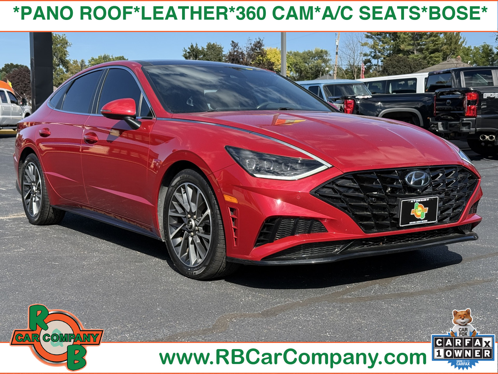 Flame Red 2020 Hyundai Sonata Sedan 8-Speed Automatic