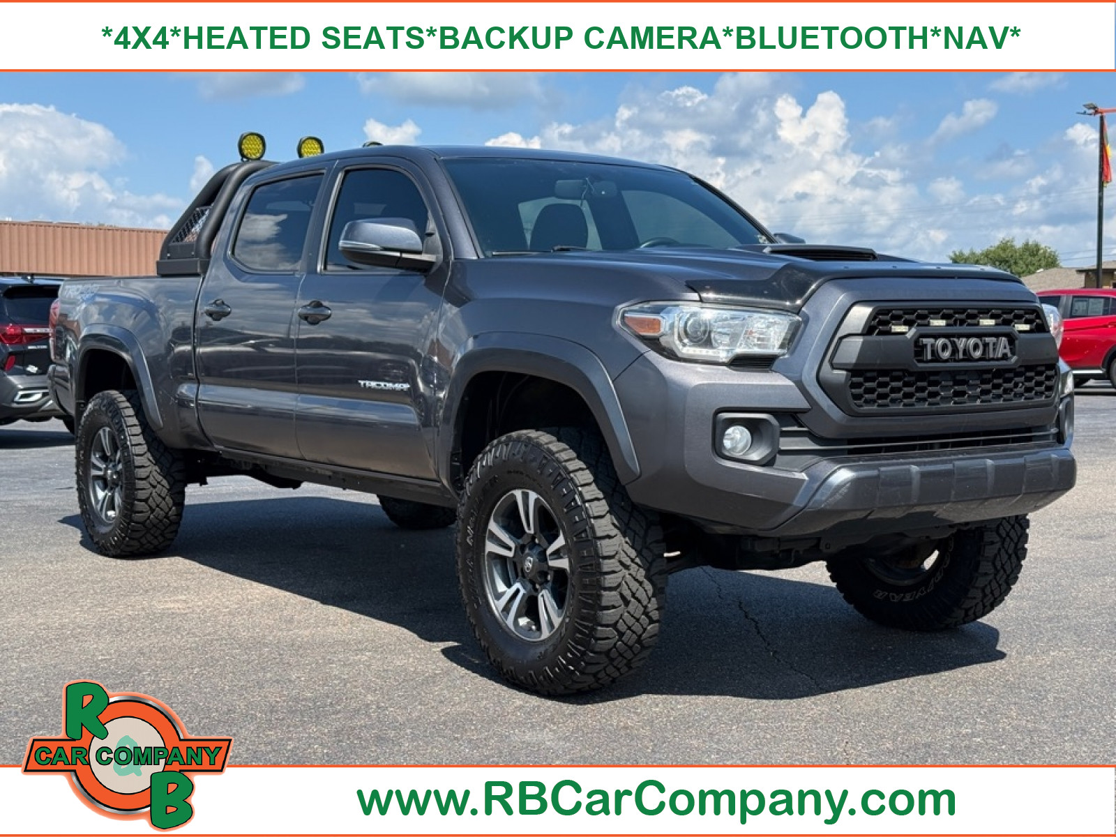 Gray (Magnetic Grey Metallic) 2017 Toyota Tacoma Pickup Truck Four-Wheel Drive 6-Speed Automatic