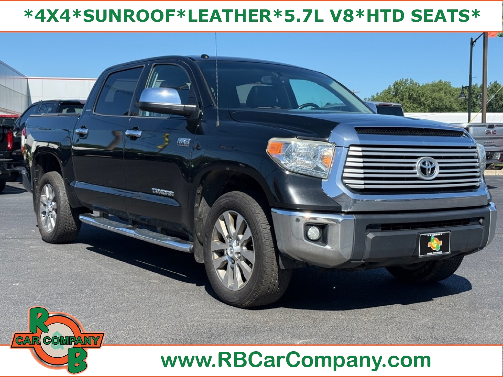 Attitude Black Metallic 2014 Toyota Tundra Pickup Truck Four-Wheel Drive 6-Speed Automatic