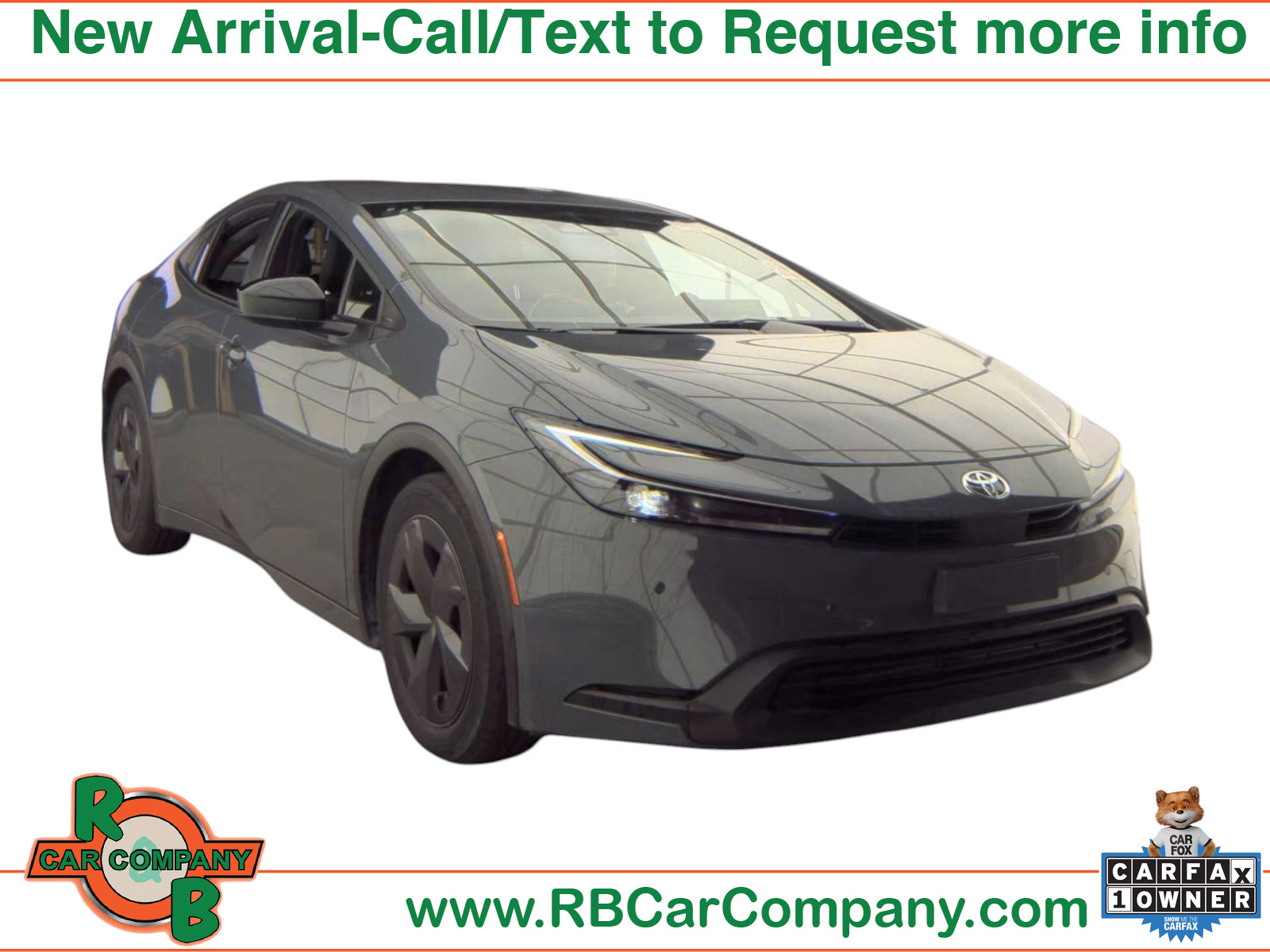 Guardian Gray 2025 Toyota Prius Hatchback Front-Wheel Drive Continuously Variable Transmission