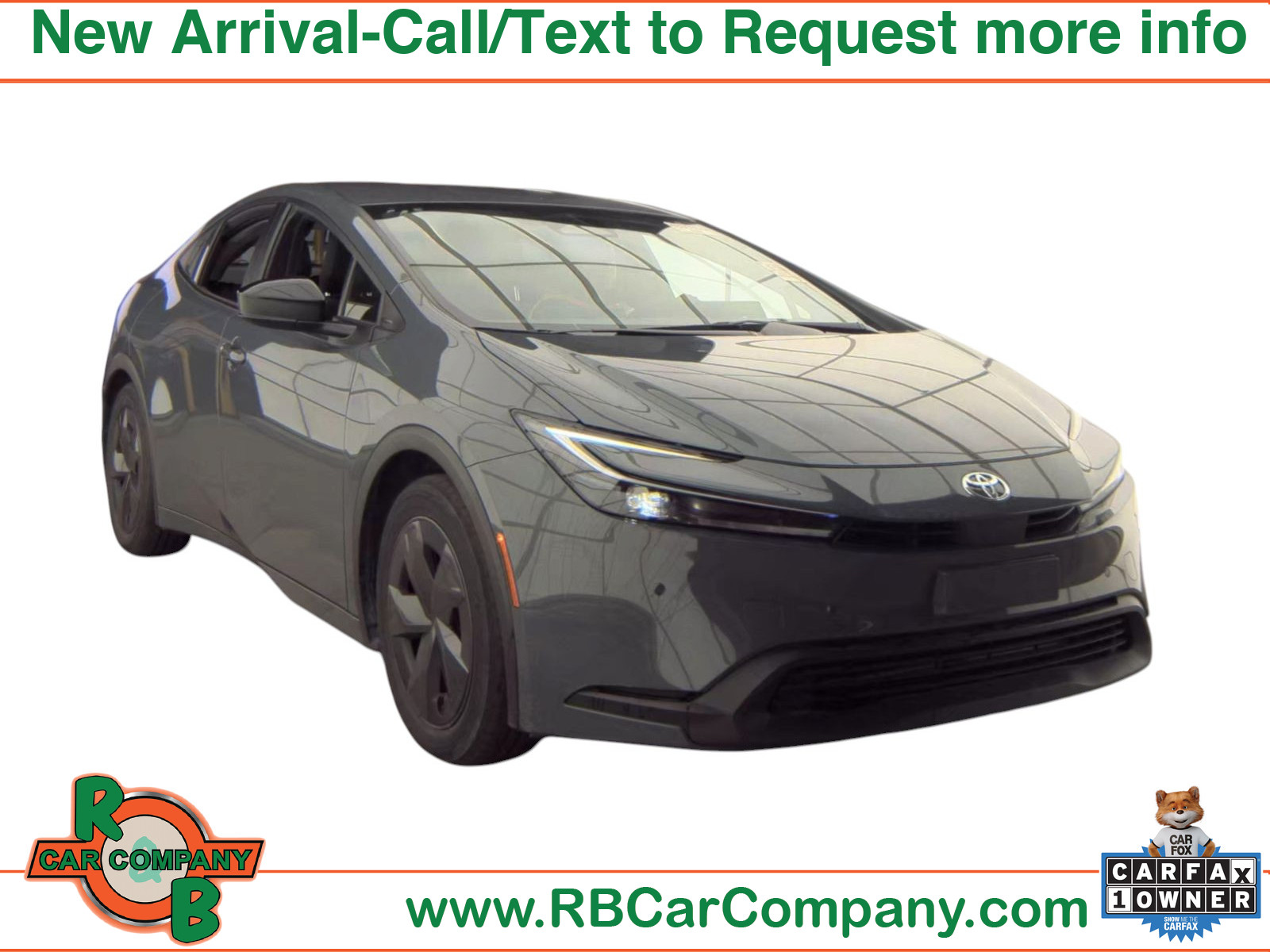 Guardian Gray 2025 Toyota Prius Hatchback Front-Wheel Drive Continuously Variable Transmission