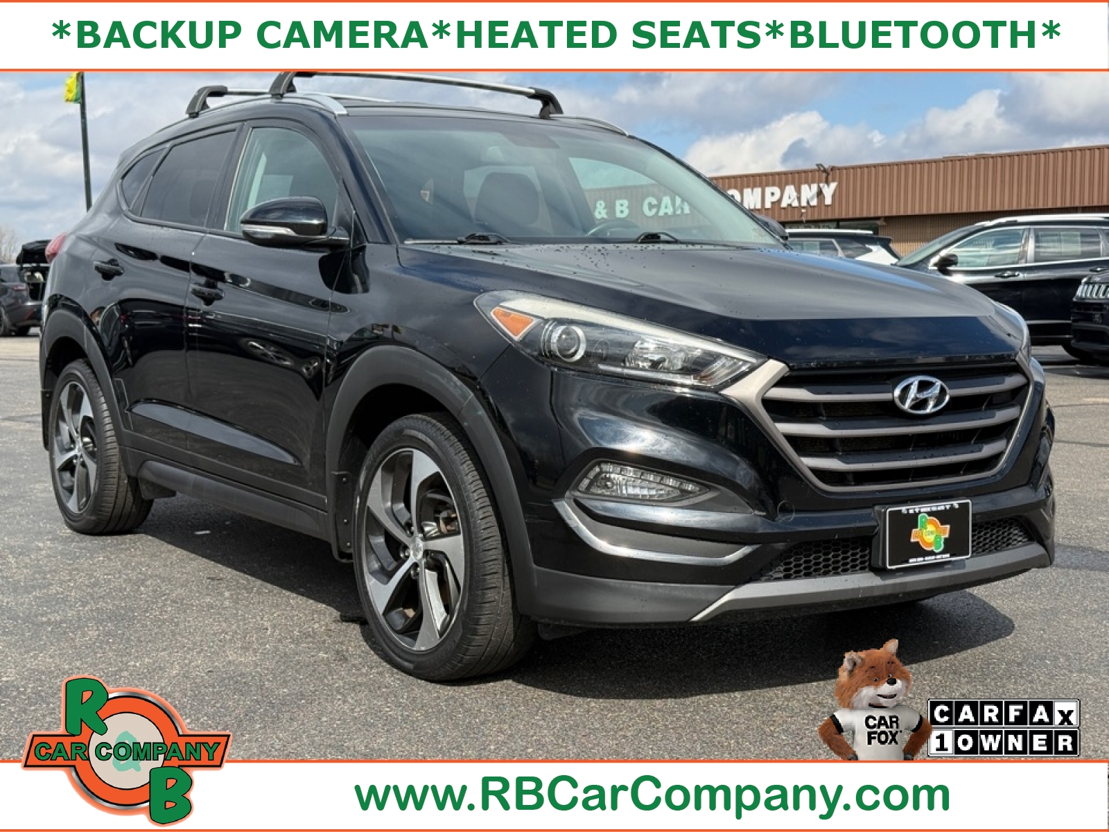 Black 2016 Hyundai Tucson SUV / Crossover All-Wheel Drive Automatic