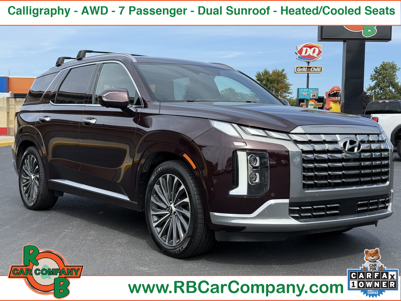 Red (Sierra Burgundy) 2023 Hyundai Palisade SUV / Crossover All-Wheel Drive 8-Speed Automatic