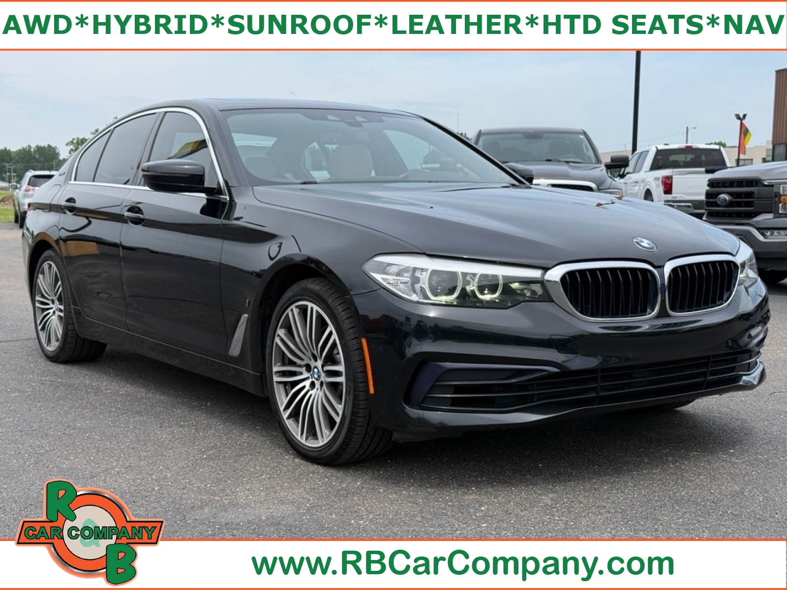Black Sapphire Metallic 2019 BMW 5 Series Sedan All-Wheel Drive 8-Speed Automatic