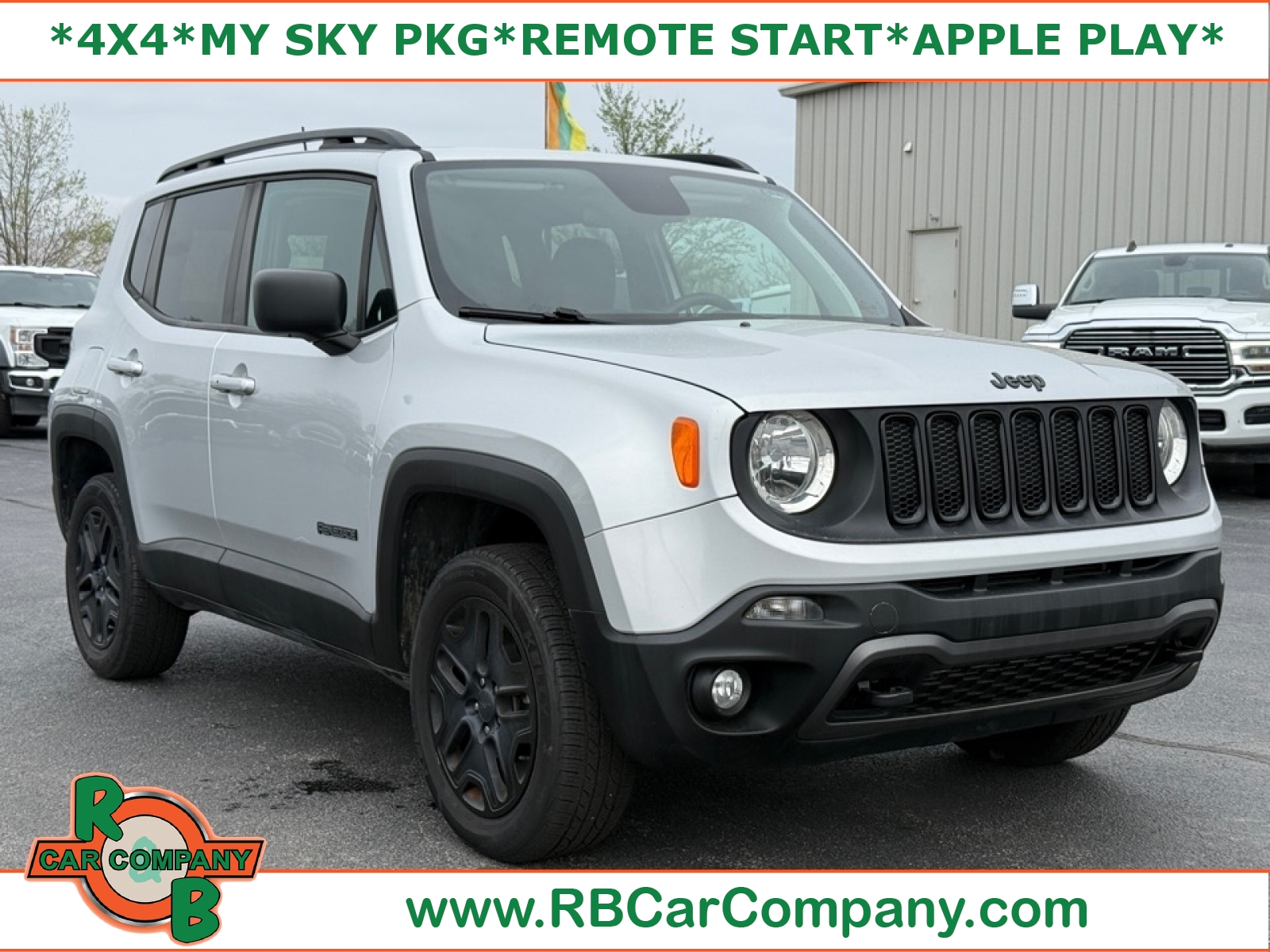 Glacier Metallic 2018 Jeep Renegade SUV / Crossover Four-Wheel Drive 9-Speed Automatic